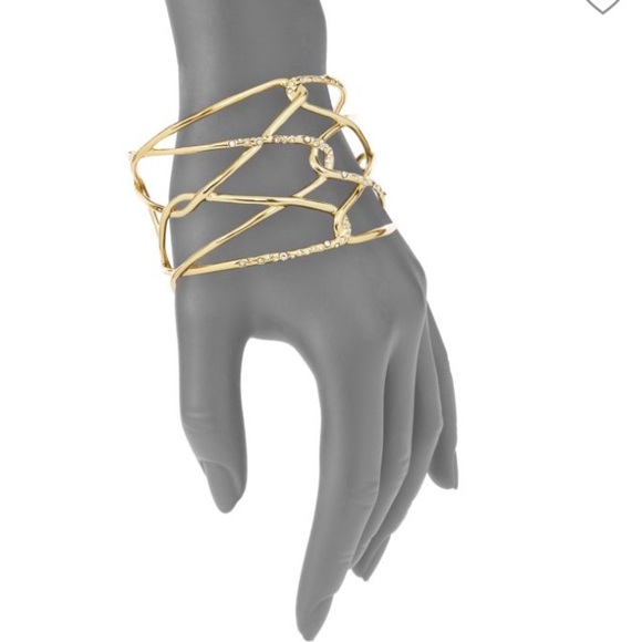 ALEXIS BITTAR
Miss Havisham Liquid Crystal Barbed Cuff
Gold-tone. Signed. Rare. - Picture 3 of 7